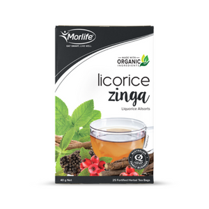 ML 人蔘甘草暖宮茶 1 x 25pcs Licorice Zinga Teabags 1 x 25pcs
